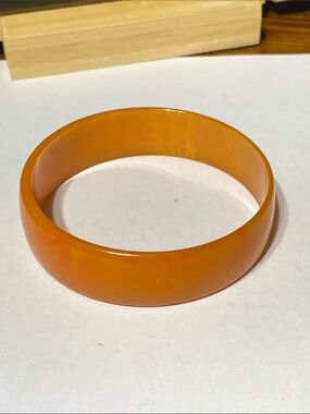 Orange bangle bracelet